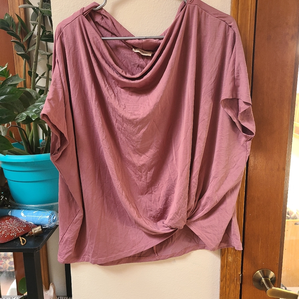 Promesa Slinky Pink Off Shoulder Top Pink Blouse Barbiecore
